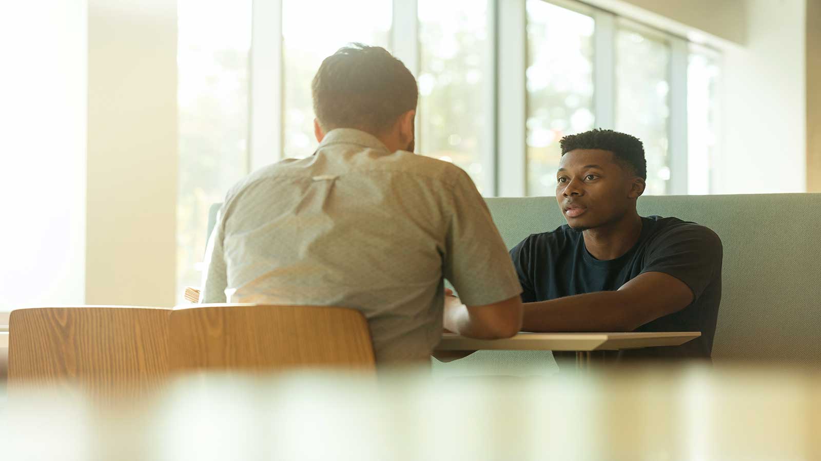 employer interviewing prospective employee